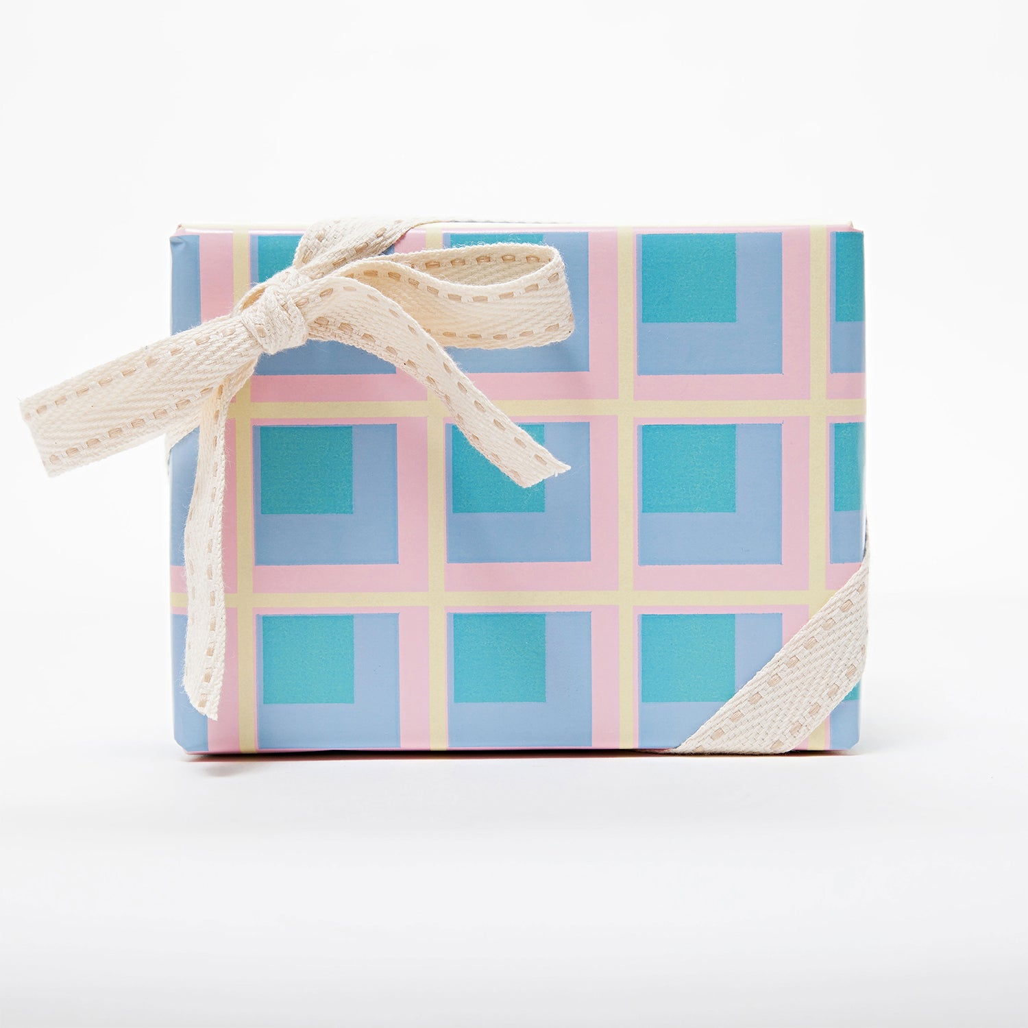 Cotton Ticking Ribbon on Wood Spool, Yozo Studio
